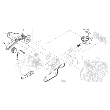 Courroie double PTO 7230 WALKER