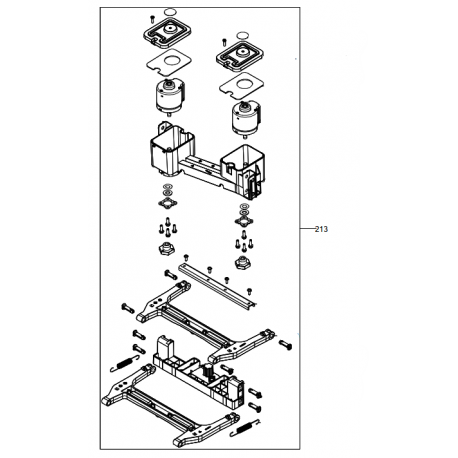 Ensemble moteurs de coupe robot KRESS KR133E - KR136E - KR233E