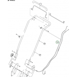 Câble d'arrêt moteur 582105301 HUSQVARNA LC247 - LC253 - LC347 - LC353