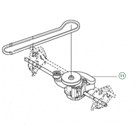 Boitier de traction 587182101 Husqvarna LC247S - LC247SP